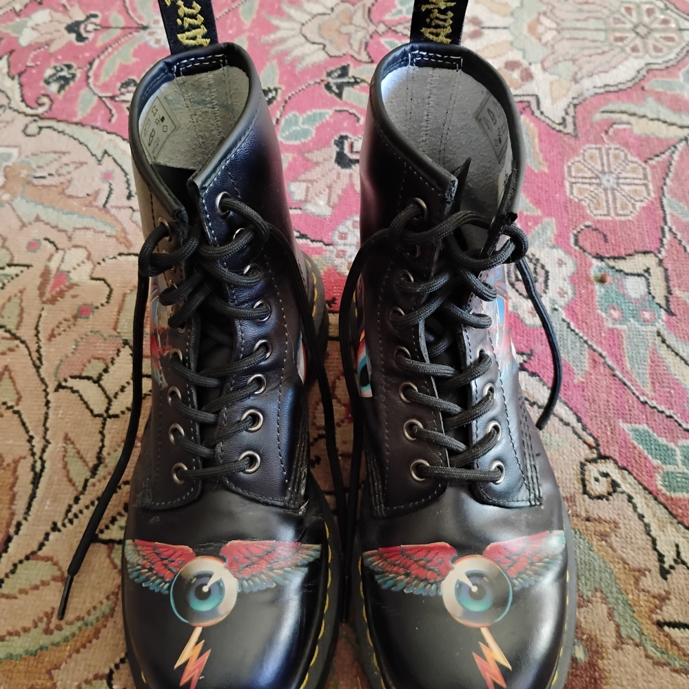 Rick Griffin Flying Eyeballs Air Wair Dr. Martens Boots